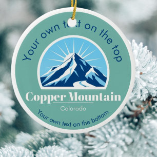 Copper Mountain Colorado Skigebiet Weihnachten Keramik Ornament