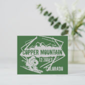 Copper Mountain Colorado Skipass Postkarte (Stehend Vorderseite)