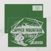 Copper Mountain Colorado Skipass Postkarte (Vorne/Hinten)