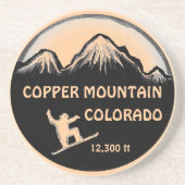 Copper Mountain Colorado Snowboard Art Untersetzer (Vorne)