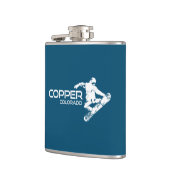 Copper Mountain Colorado Snowboarder Flachmann (Links)
