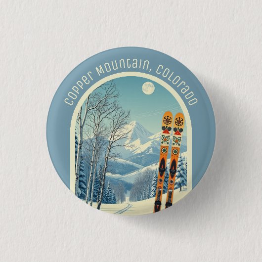 Copper Mountain Colorado Souvenir Skigebiet Button (Vorderseite)