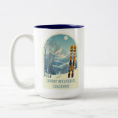 Copper Mountain Colorado Souvenir Skigebiet Zweifarbige Tasse (Links)