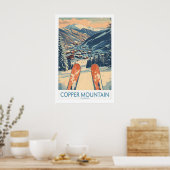 Copper Mountain Colorado Wandkunst Winterberg Poster (Küche)