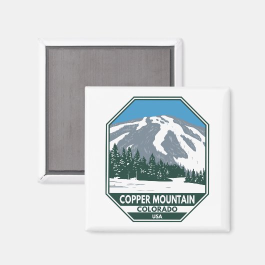 Copper Mountain Ski Area Colorado Magnet (Vorderseite/Rückseite)