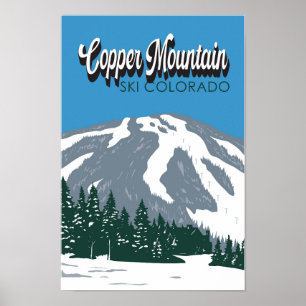 Copper Mountain Ski Area Colorado Vintag Poster