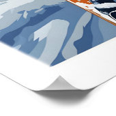 Copper Mountain Ski Plakat Winter Ski Dorf (Ecke)