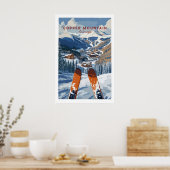 Copper Mountain Ski Plakat Winter Ski Dorf (Küche)