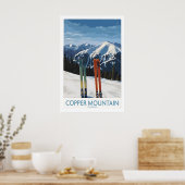 Copper Mountain Skigebiet Wandkunst Ski Druck 1 Poster (Küche)