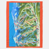 Copper Mtn Ski-Hänge Fleece-Decke Fleecedecke (Vorderseite)