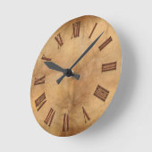 Copper on Parchment-effect Modern Art Clock Runde Wanduhr (Winkel)