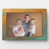 Copper Patina Personalisiert Name Foto Plaque Fotoplatte (Vorderseite)