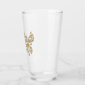 Copper Phoenix steigt auf schwarz Glas (Links)