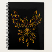 Copper Phoenix steigt auf schwarz Planer (Vorderseite)