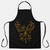 Copper Phoenix steigt auf schwarz Schürze (Vorderseite)