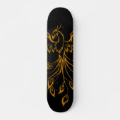 Copper Phoenix steigt auf schwarz Skateboard (Vorne)