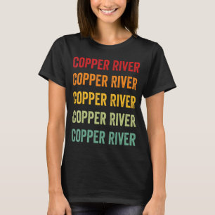 Copper River Landkreis Alaska Rainbow Text Design T-Shirt