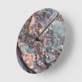 Copper Rocks Runde Wanduhr (Winkel)