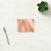 Copper Rose Gold Office Business Personalisiert Post-it Klebezettel (Büro)