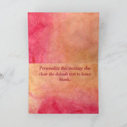 Copper Rose (Personalized for Mothers Day) Karte (Innenseite)