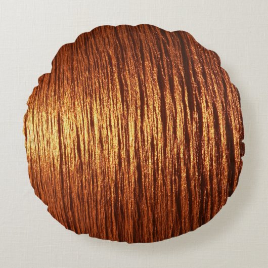 Copper sea pattern rundes kissen (Vorderseite)