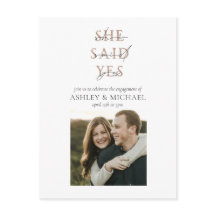 COPPER TYPOGRAPHY Foto Wedding Engagement Party