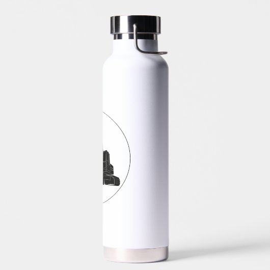 Copper Vakuumisolierte Flasche mit Bagger-Grafik (Links)