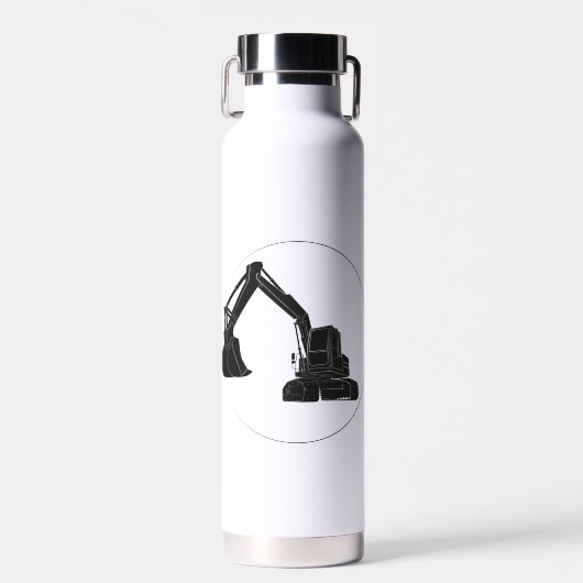 Copper Vakuumisolierte Flasche mit Bagger-Grafik (Vorne)