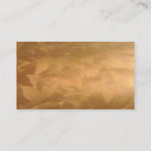 Copper-Visitenkarten für Real-Anwesen-Agent Visitenkarte (Rückseite)