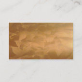 Copper-Visitenkarten für Real-Anwesen-Agent Visitenkarte (Rückseite)