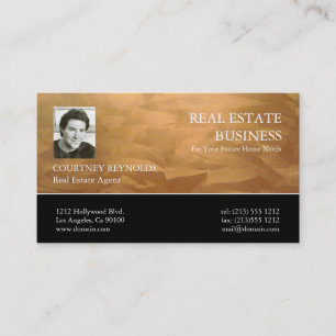 Copper-Visitenkarten für Real-Anwesen-Agent Visitenkarte