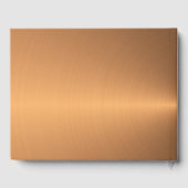 Copper Wedding, Anniversary Event Guest Book Gästebuch (Rückseite)