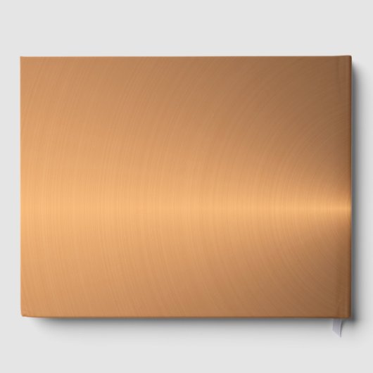 Copper Wedding, Anniversary Event Guest Book Gästebuch (Rückseite)
