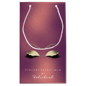 CopperGold Glitzer Makeup Lashes Brandin Kleine Geschenktüte (Rückseite)