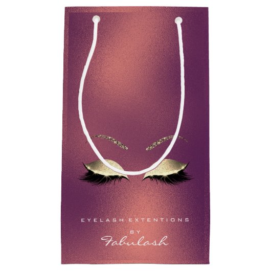CopperGold Glitzer Makeup Lashes Brandin Kleine Geschenktüte (Vorderseite)