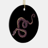 Copperhead Schlangen-beängstigende Reptil-Schlange Keramikornament (Rechts)