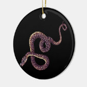 Copperhead Schlangen-beängstigende Reptil-Schlange Keramikornament (Links)