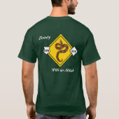 Copperhead Schleifen-Diamant-Emblem-T-Shirt T-Shirt (Rückseite)