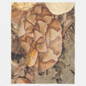 COPPERHEAD SNAKE FLEECEDECKE (Vorderseite)