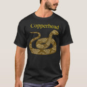 Copperhead Snake Venomous Pit Viper Reptile T-Shirt (Vorderseite)