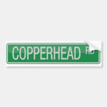 Copperhead Straßen-Straßenschild