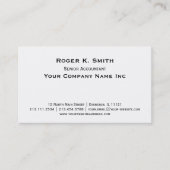 Copperplate Klassische Einfachheit ist elegant Visitenkarte (Vorderseite)