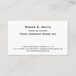 Copperplate Klassische Einfachheit ist elegant Visitenkarte