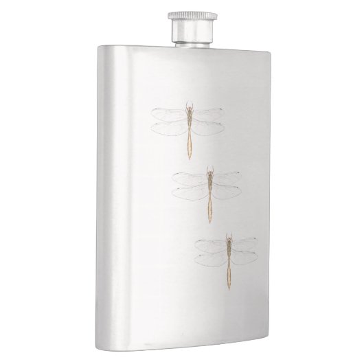 Coppery Emerald Dragonfly Hip Flask Flachmann (Rechts)
