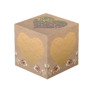 Coppery Plum Cube zum 22. Hochzeitstag Würfel