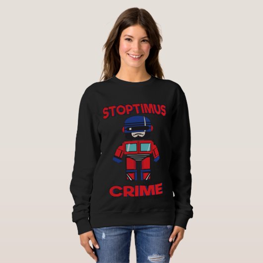 Cops and Robots mash up Sweatshirt (Vorne ganz)