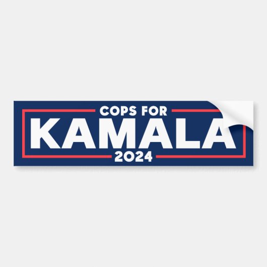 Cops für Kamala Harris 2024 Autoaufkleber (Vorne)