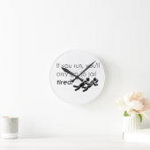 Cops Jokes Runde Wanduhr (Zuhause)