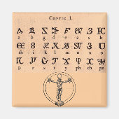 Coptic Alphabet Magnet (Vorne)
