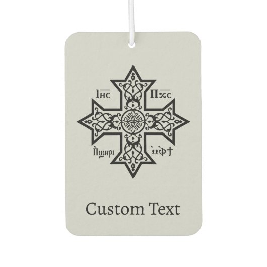 Coptic Cross Autolufterfrischer (Vorderseite)